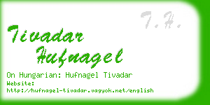 tivadar hufnagel business card